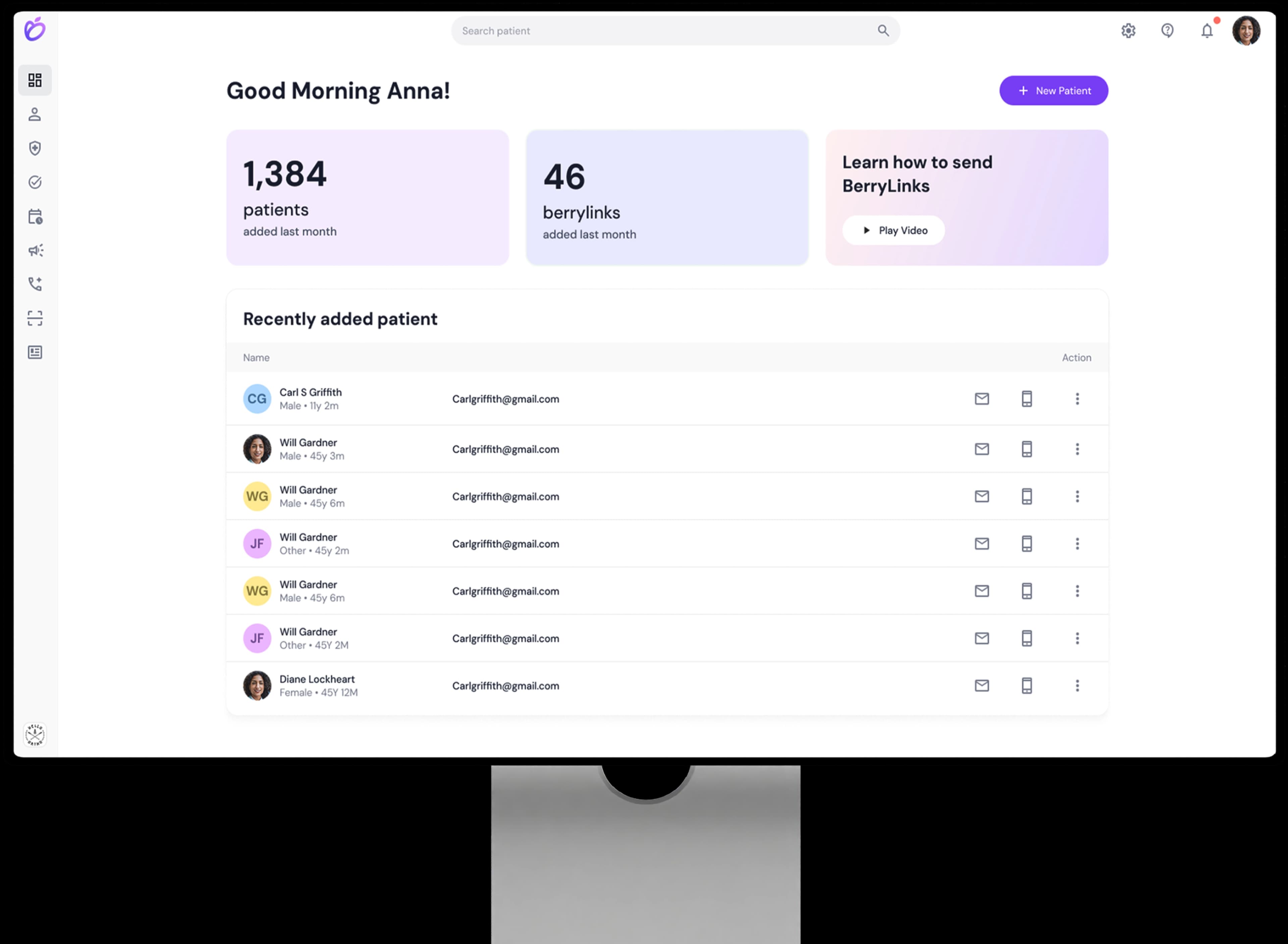 Product dashboard preview